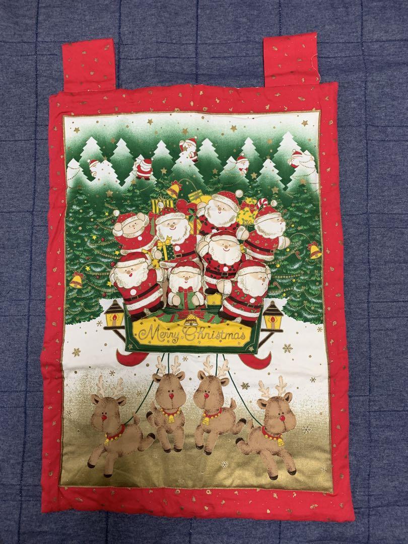 クリスマスサンタかざり12月壁かけ