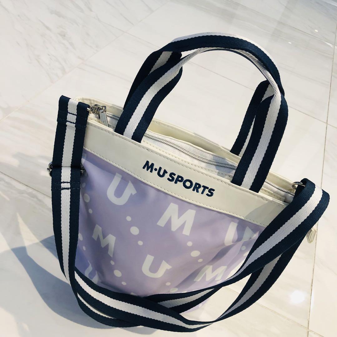 【新品未使用】エミコ ウエサコ M・U ゴルフバック　ラベンダー　ホワイト
