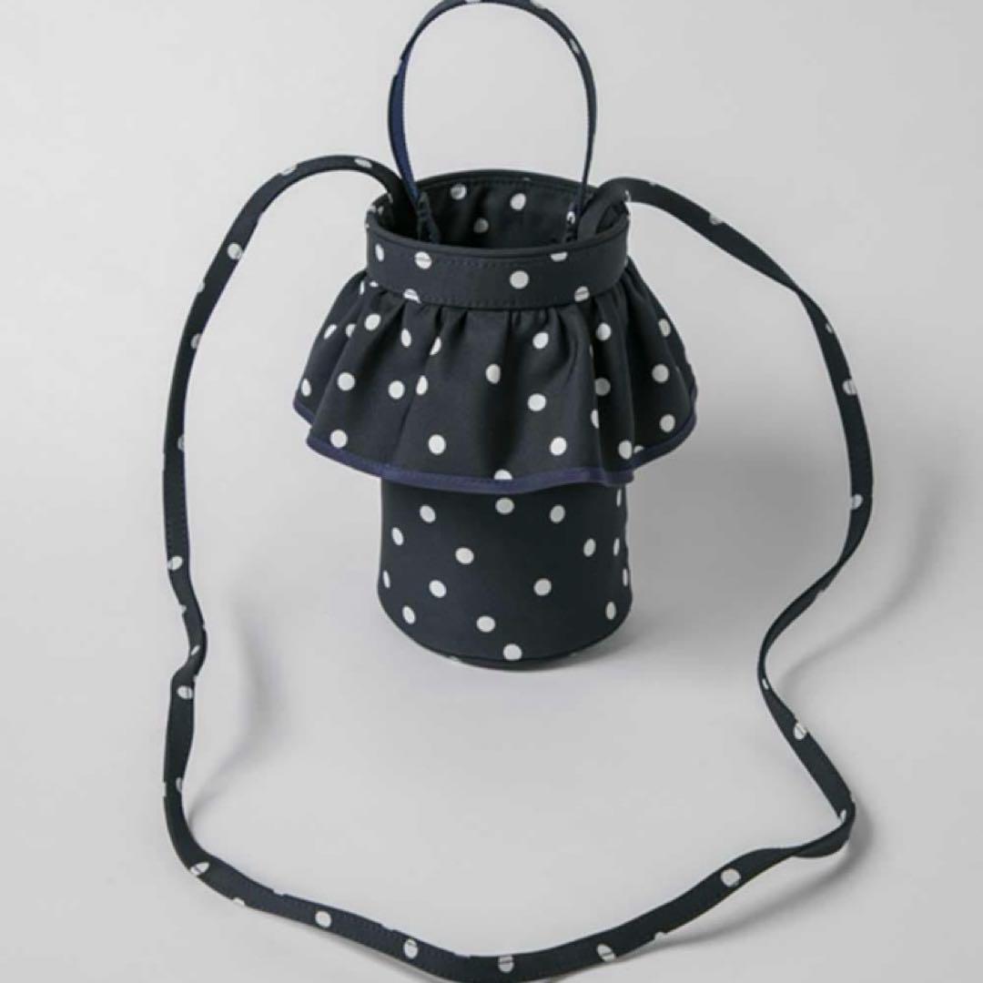 美品 setsuko sagittaire マイクロシティ ネイビー ドット