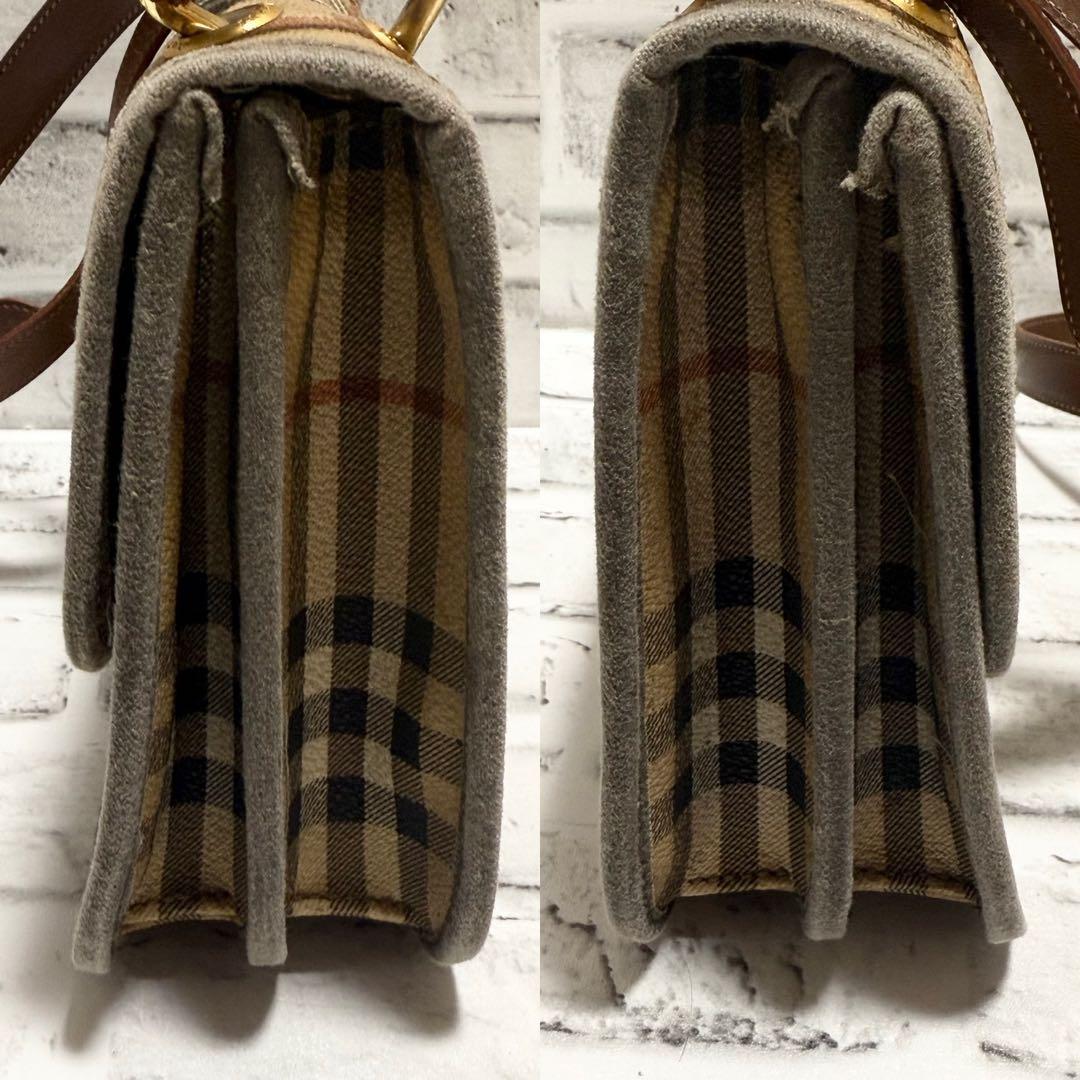 バーバリー✨ショルダーバッグ ノバチェック ベージュ BURBERRY ブラウン