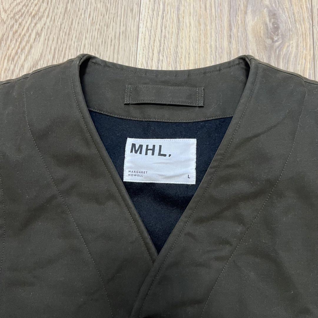 【未使用】mhl margaret howell メンズベスト 秋冬 カーキ