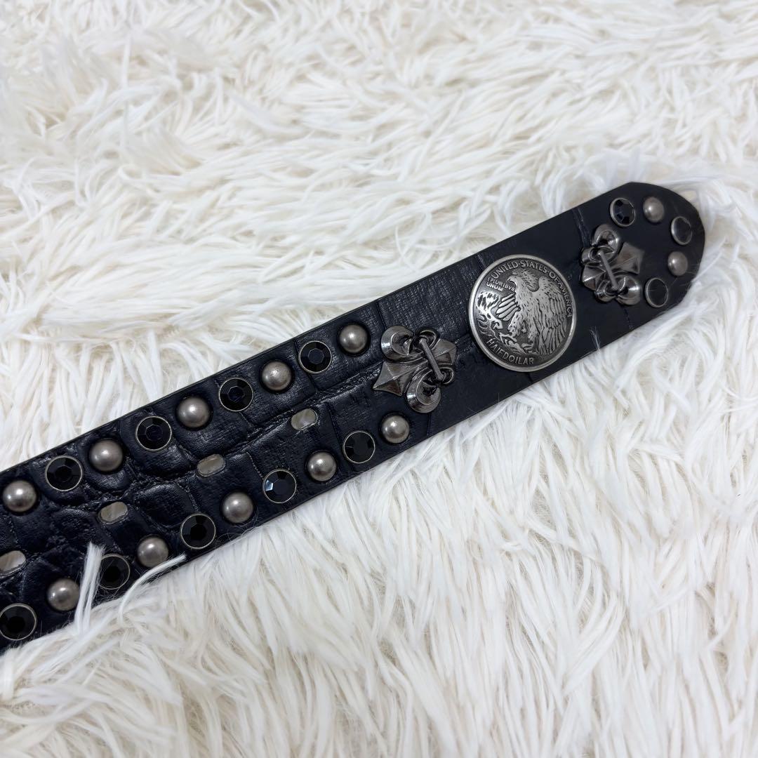 美品 90's コンチョベルトフェアリーグランジ クロコ Y2K お兄系