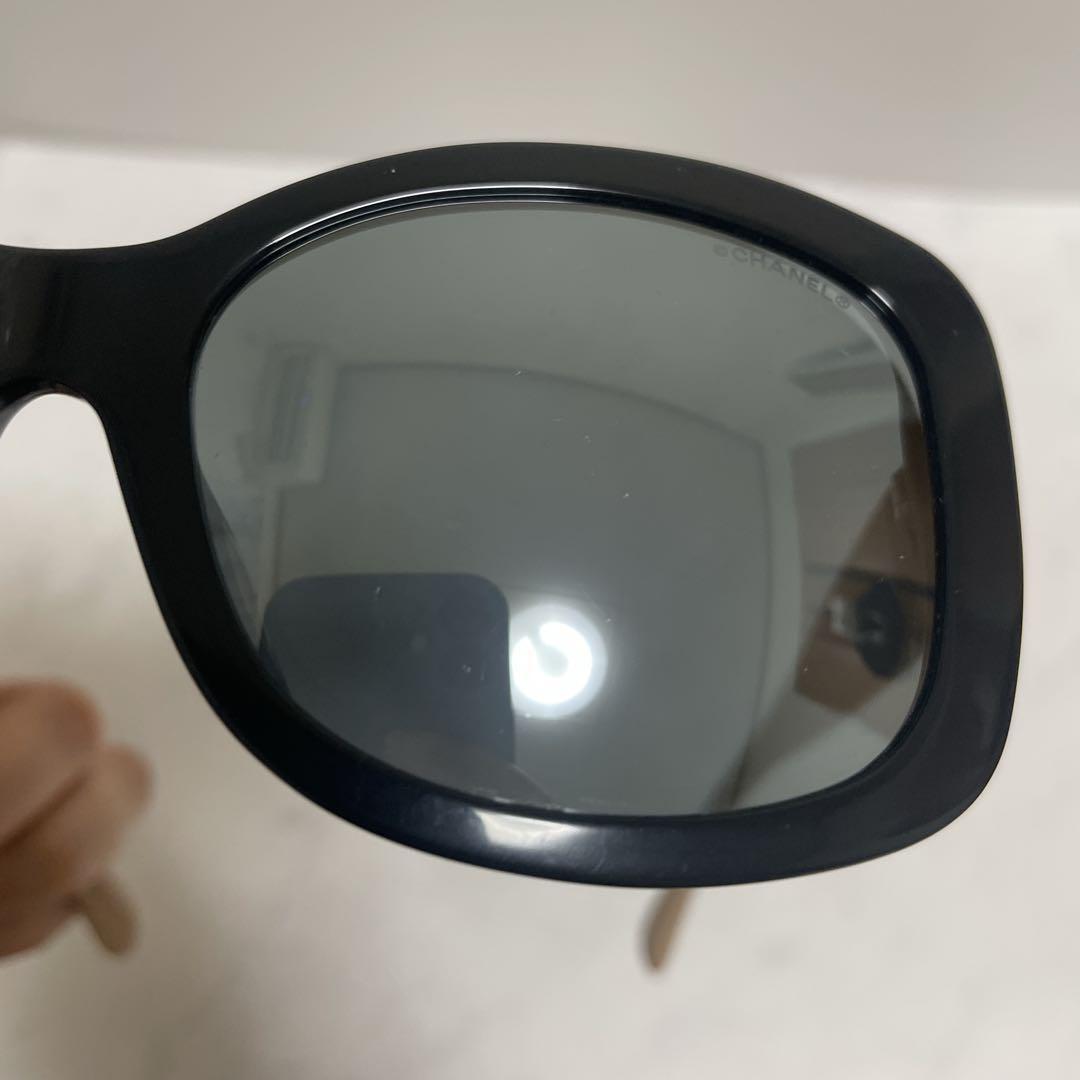 人気 CHANEL シャネル マトラッセ ココマーク ロゴ サングラス ブラック