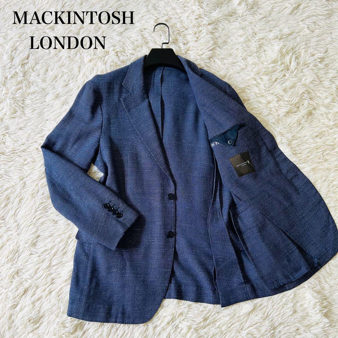 美品✨　マッキントッシュ　テーラードジャケット　リネン　シルク　アンコン　春夏 マッキントッシュロンドン テーラードジャケット アンコン