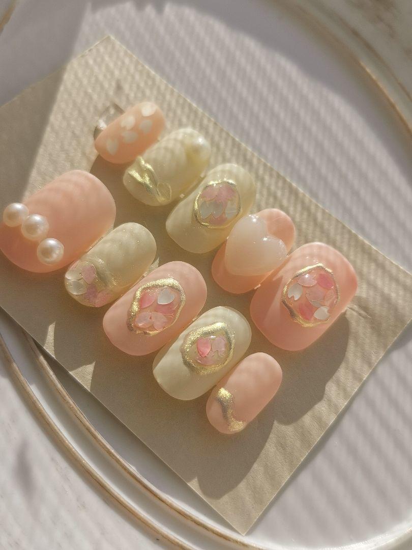 ネイルチップ 27569 桜ネイル マット - メルカリ