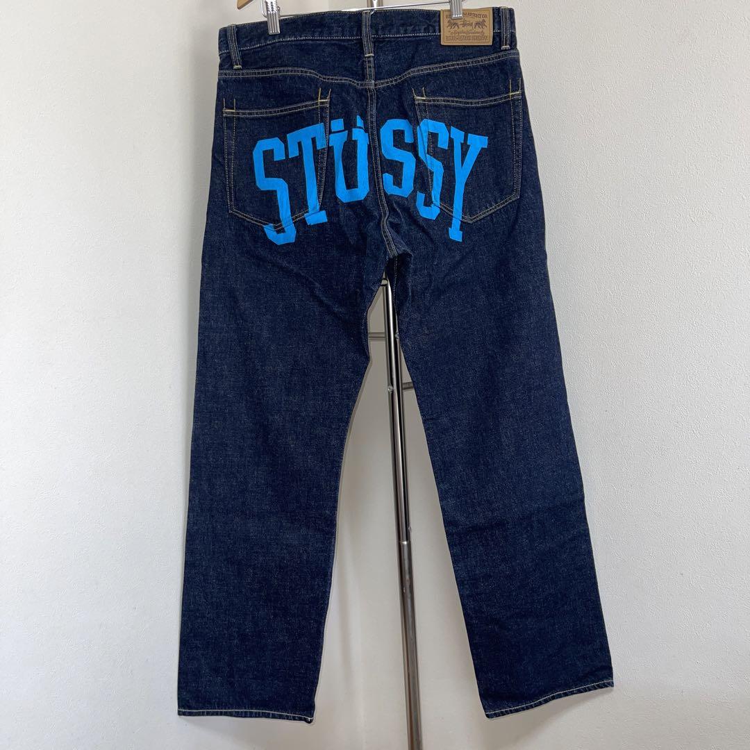 STUSSY / 限定バックプリントデニム / サイズ34