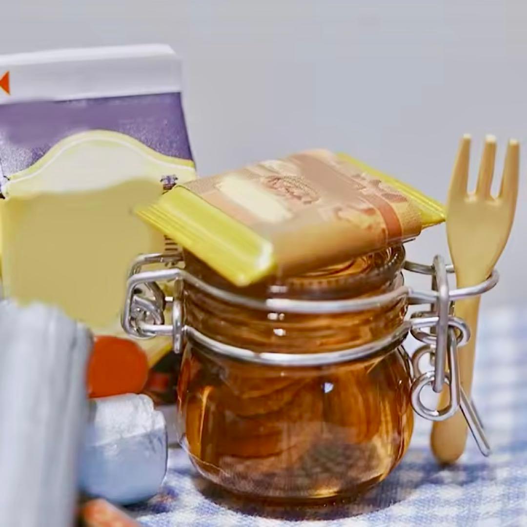 ミニチュアガラスジャー レッド 2個セット ガラス瓶 ドールハウス ミニチュアガラスジャー レッド 2個セット ガラス瓶 ドールハウス