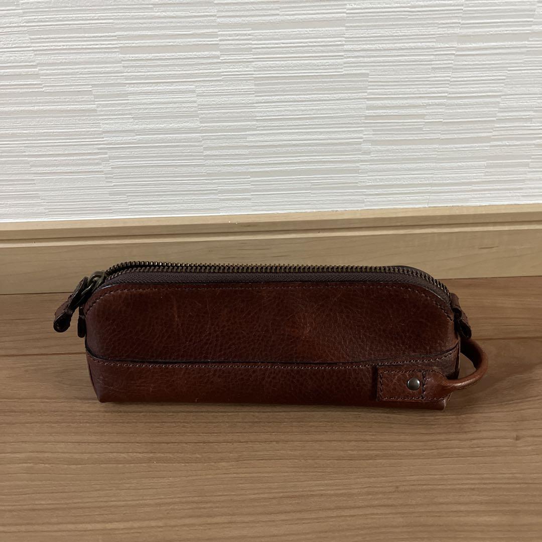 POTAR 本革セカンドバッグ　ペンケース2点セット