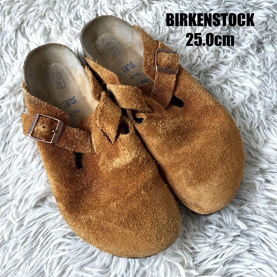 BIRKENSTOCK BOSTON スウェード キャメル 39サイズ