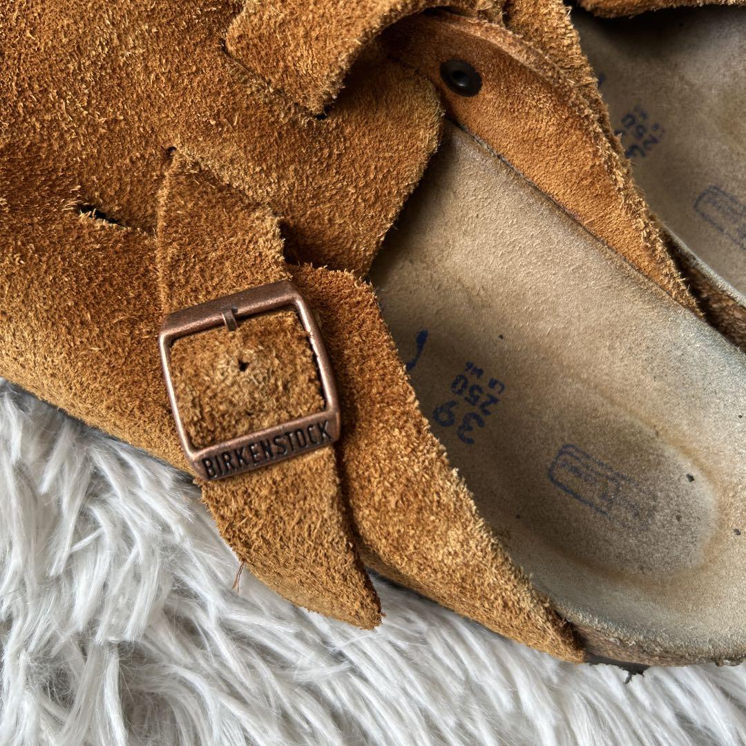 BIRKENSTOCK BOSTON スウェード キャメル 39サイズ - メルカリ