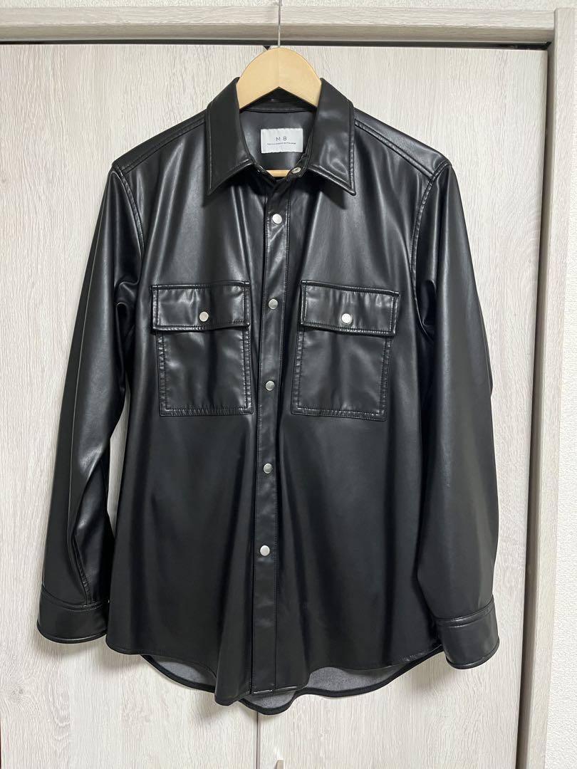 【再販無し】MBレザーシャツブルゾン(合皮) Sサイズ