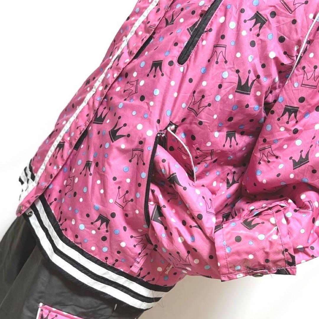 SPALDING ファー·サスペンダー取り外し可 スキー スノボウェア