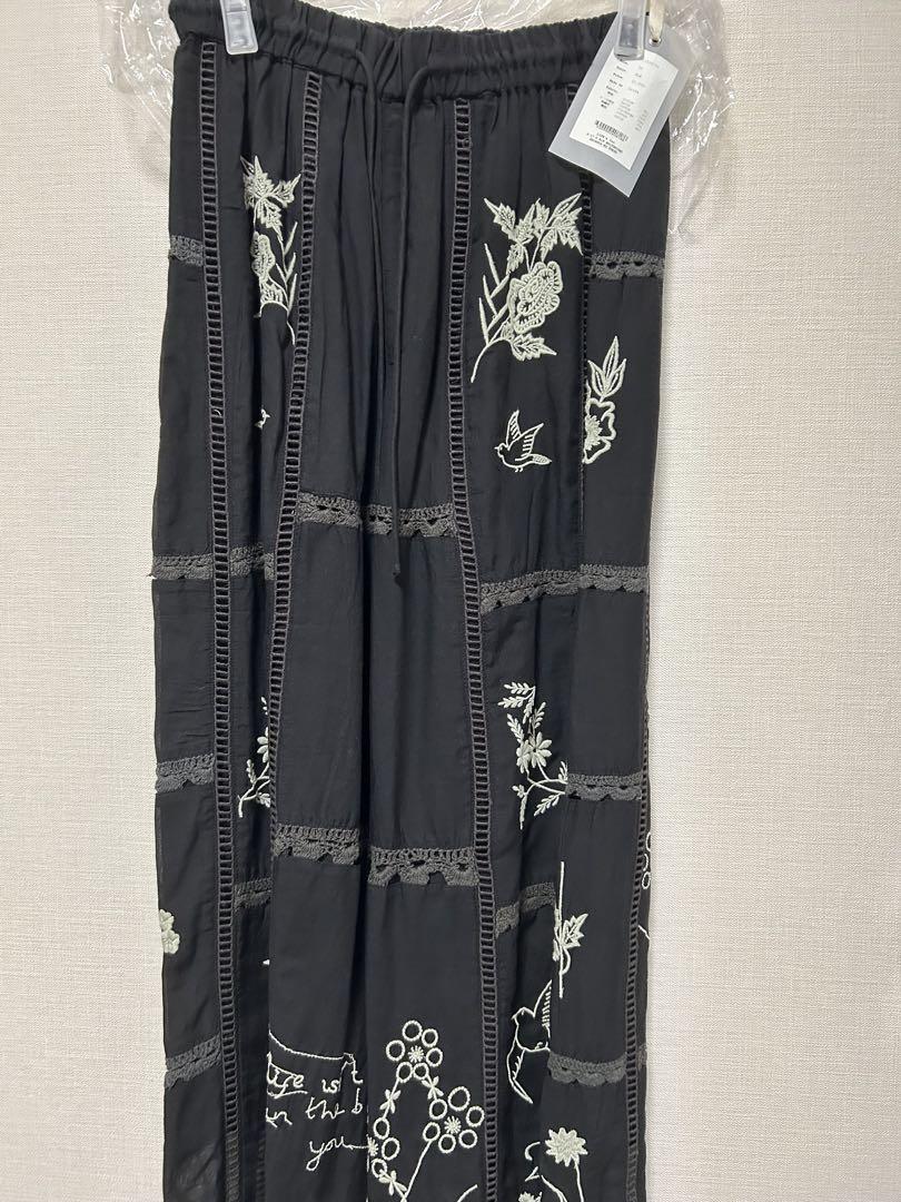 TODAYFUL Embroidery Patchwork Trousers
