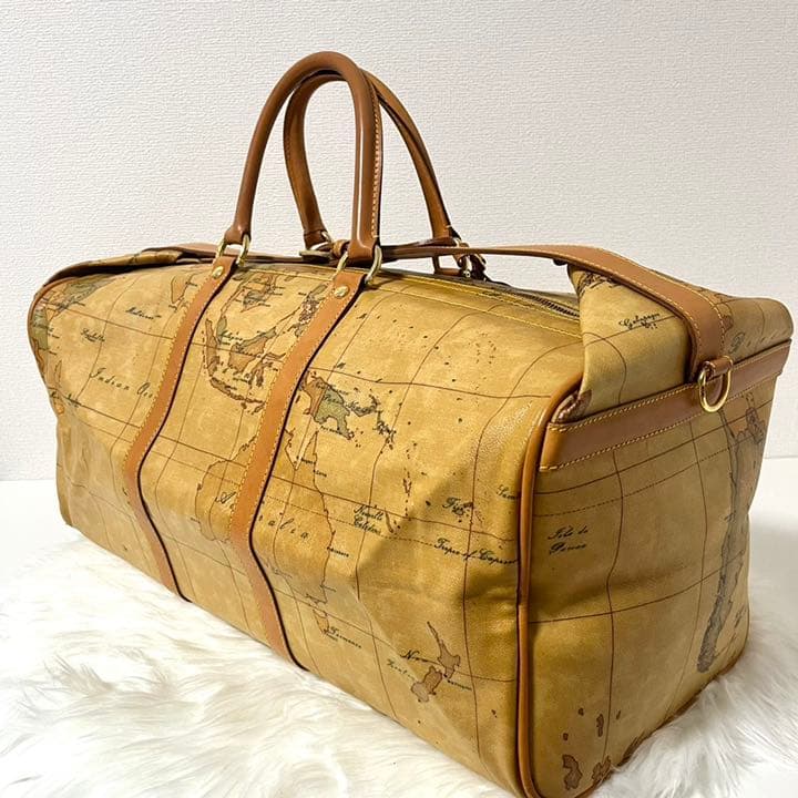 プリマクラッセ 2way ボストンバック 旅行バッグ 世界地図柄