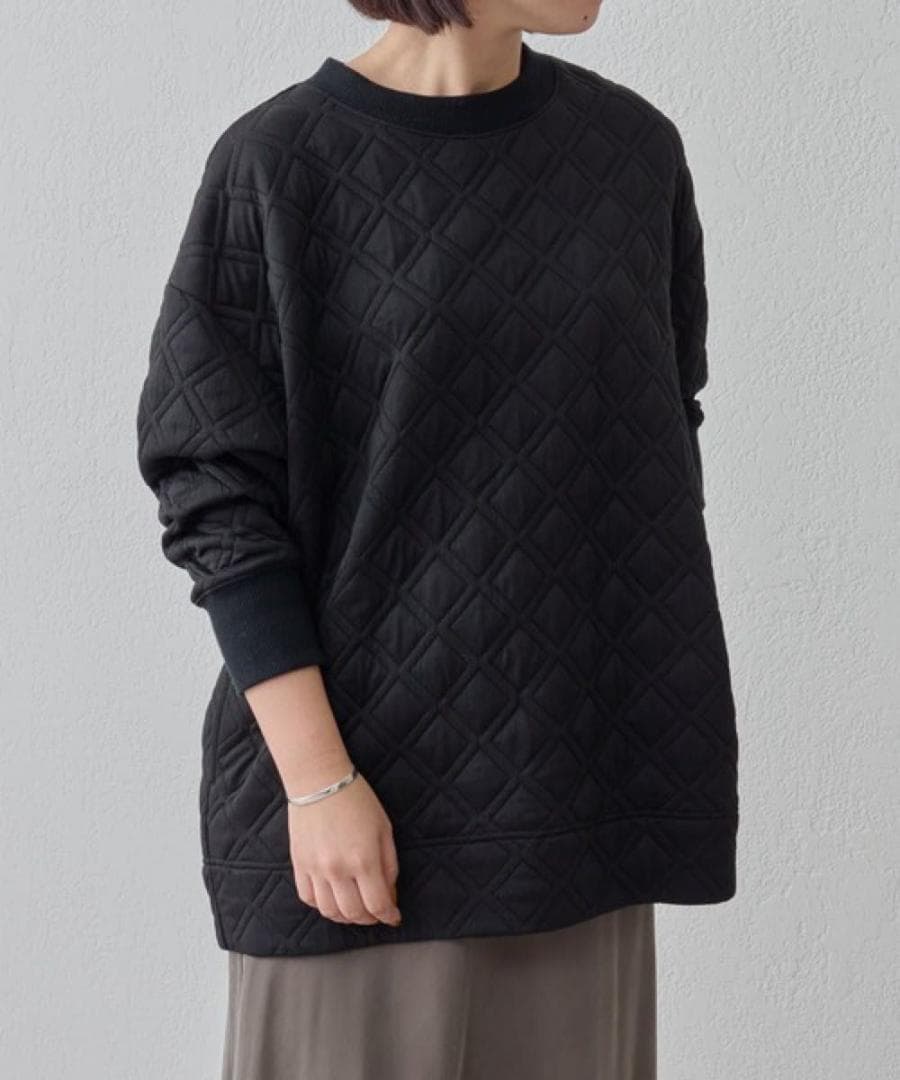 BEARDSLEY キルトジャカードチュニック ブラック ビアズリー 洗える BEARDSLEY キルトジャカードチュニック ブラック ビアズリー 洗える