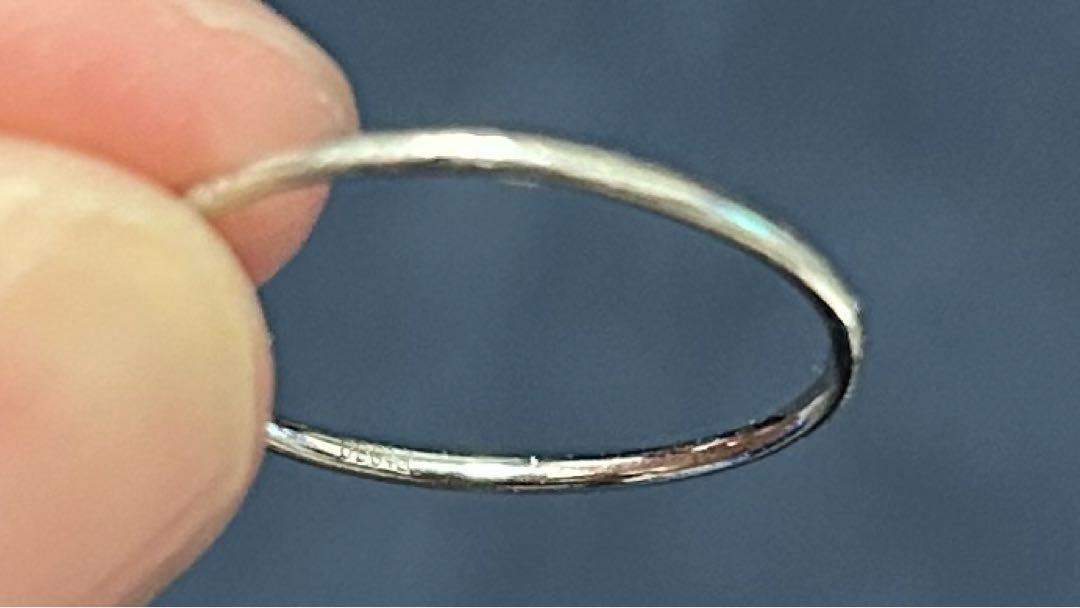 【冬バーゲン★特別送料無料！】 Hariqua Platinum plain ring（3号） アクセサリー