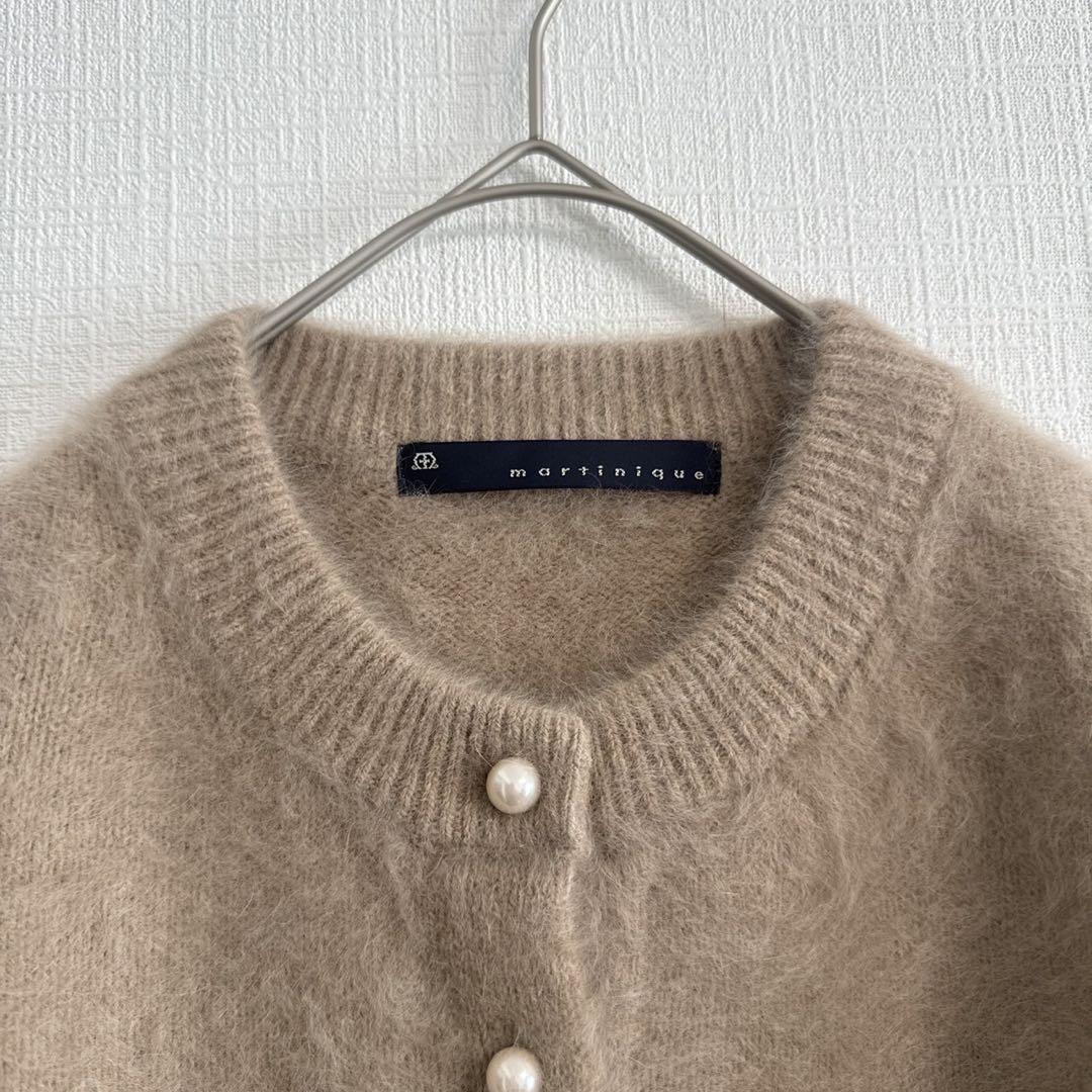 福袋 美品】martinique マルティニーク FOXパールカーディガン 22AW トップス