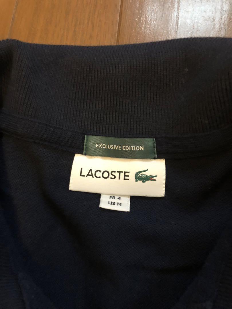 LACOSTE 青ワニ　ネイビーポロシャツUS M