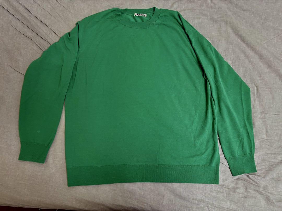 3 AURALEE SUPER HIGH GAUGE WOOL KNIT ニット