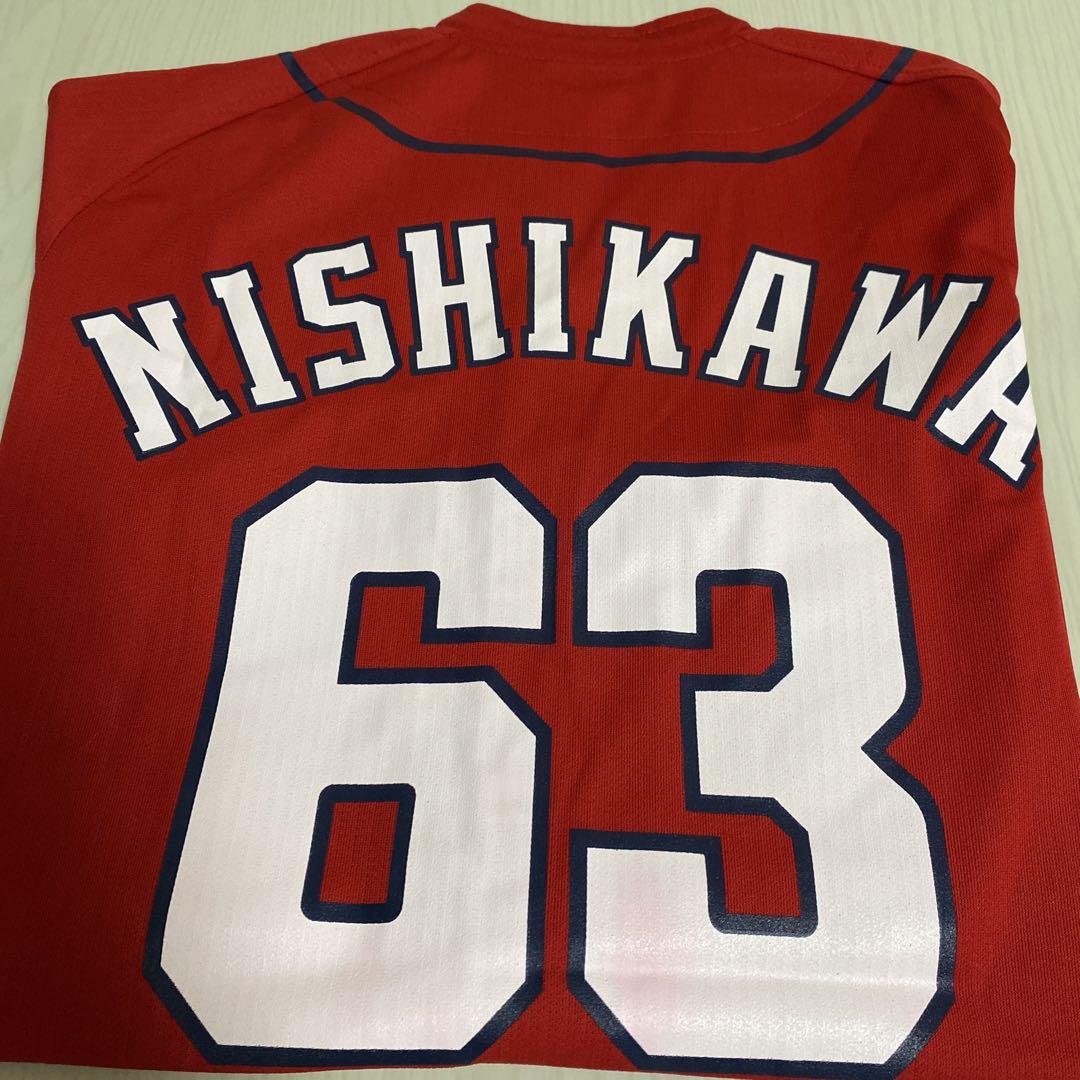 広島カープ NISHIKAWA 63 ユニフォーム Mサイズ - メルカリ