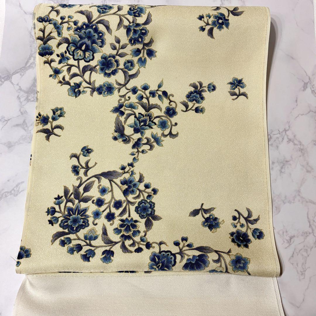名古屋帯　岡重　九寸　染帯　正絹　新品　未仕立て品