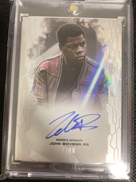 Topps STAR WARS FINN フィン サインカード 50枚限定 Topps STAR WARS FINN フィン サインカード 50枚限定