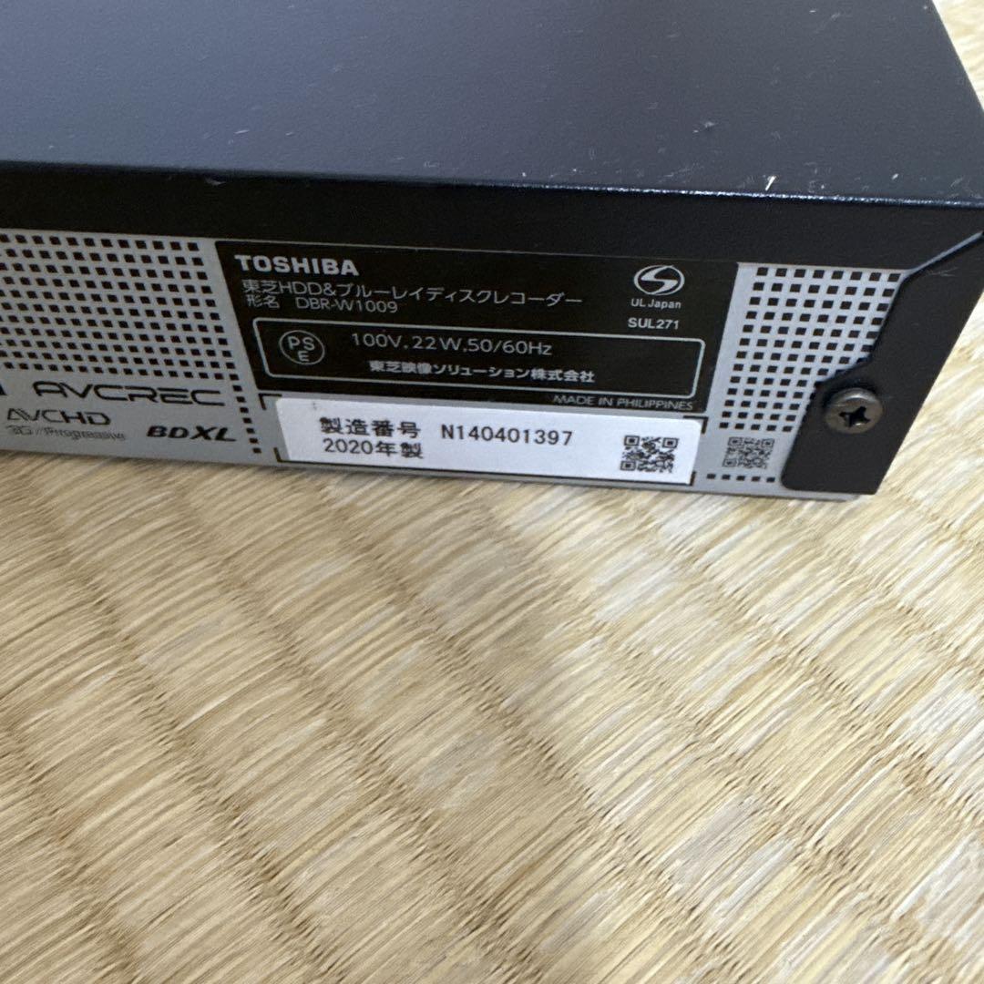 東芝 REGZAブルーレイ DBR-W1009 2020年製 ジャンク品 - メルカリ