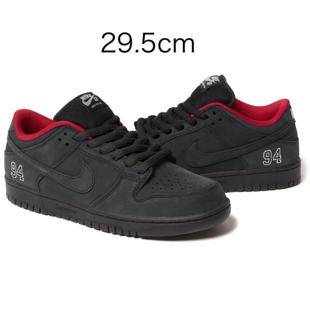 Supreme Nike SB Dunk LOW BLACK 29.5 11.5