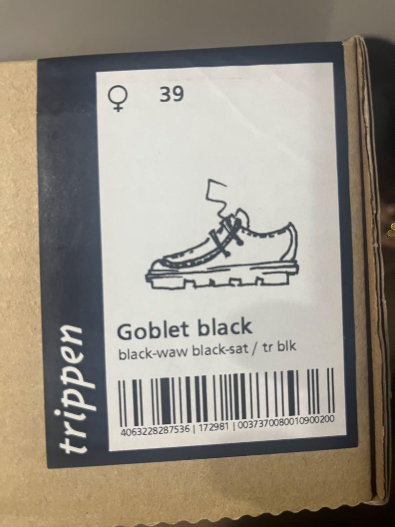 靴 Trippen golbet f (black waw/black sat)39