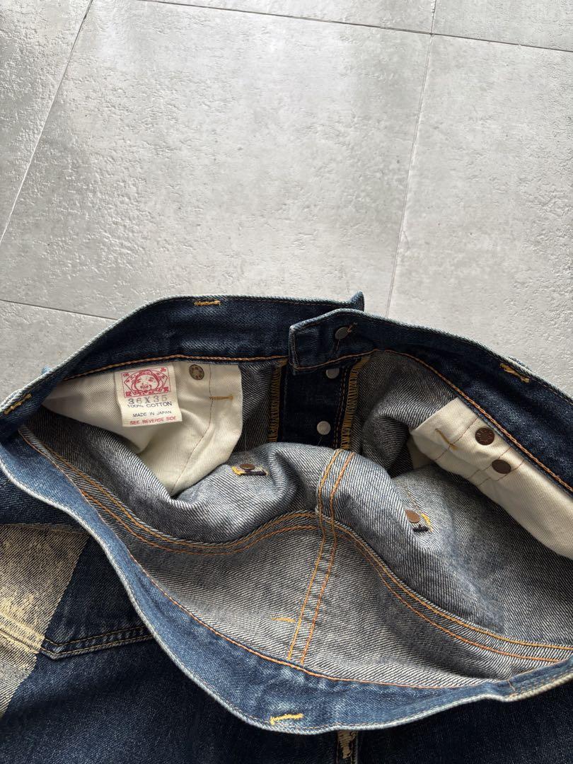 EVISU 大黒 W36×35 No.2 デニムジーンズ 白　ビッグカモメ