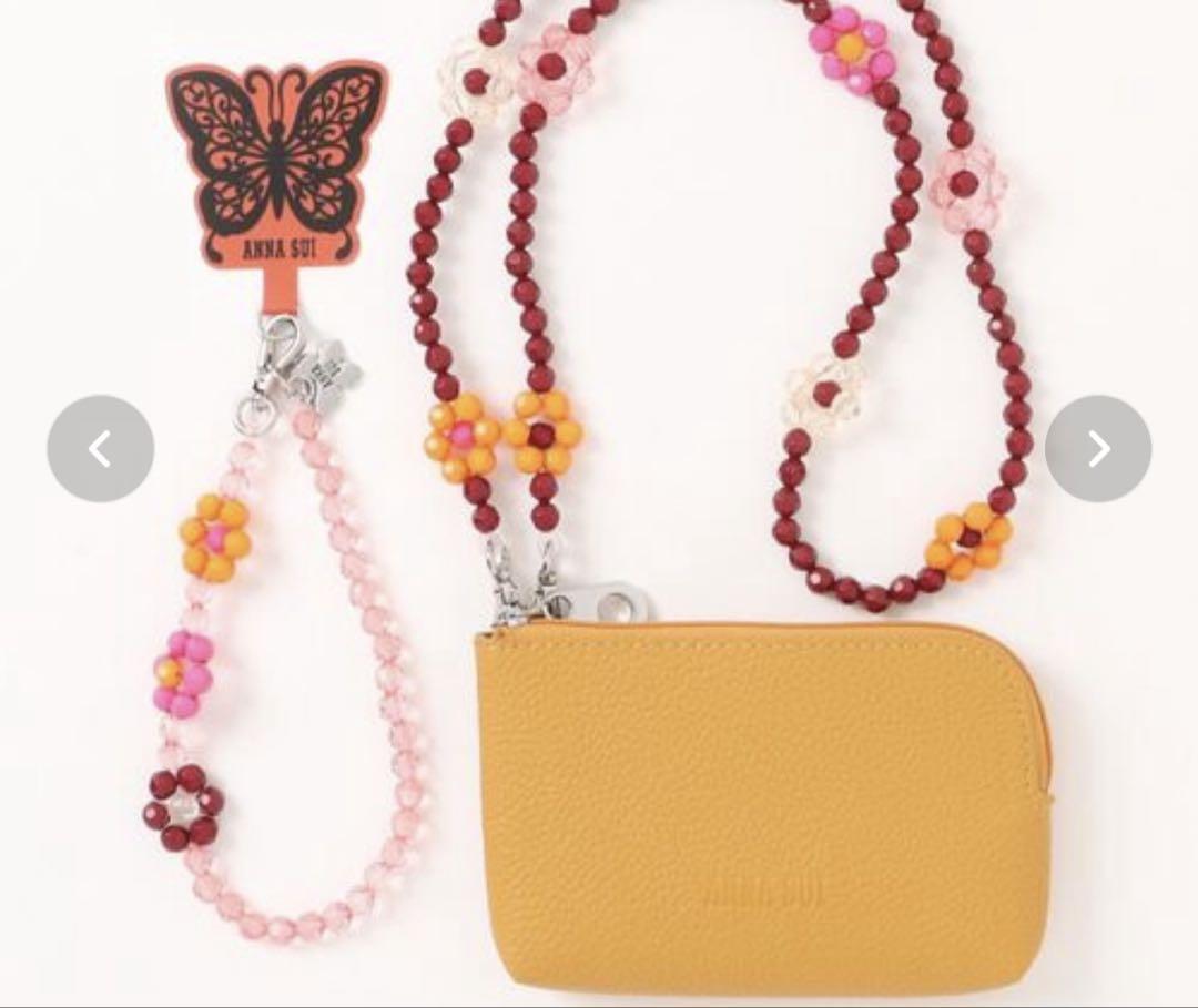 アナスイ ANNA SUI スマホスリング スマホショルダー ストラップ ポーチ