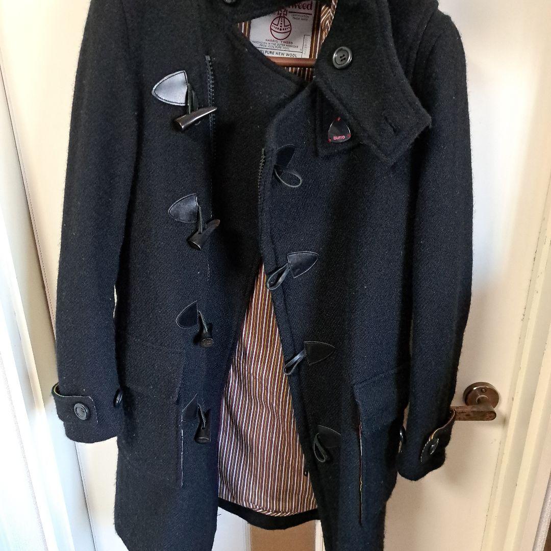 burro ブロ Harris tweed ダッフルコート ライダース