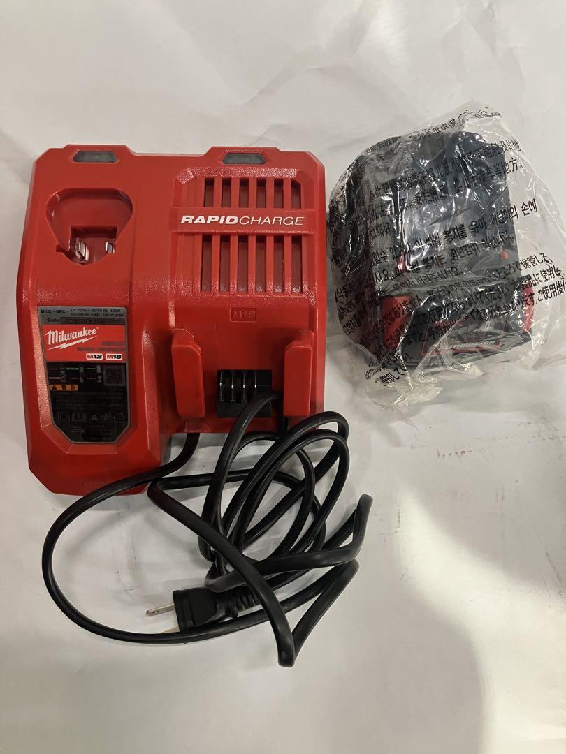 ミルウォーキー M12/M18 急速充電器＋M18 5.0Ah バッテリーセット