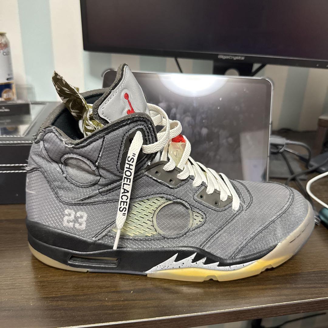 Air Jordan 5 off-white29センチ