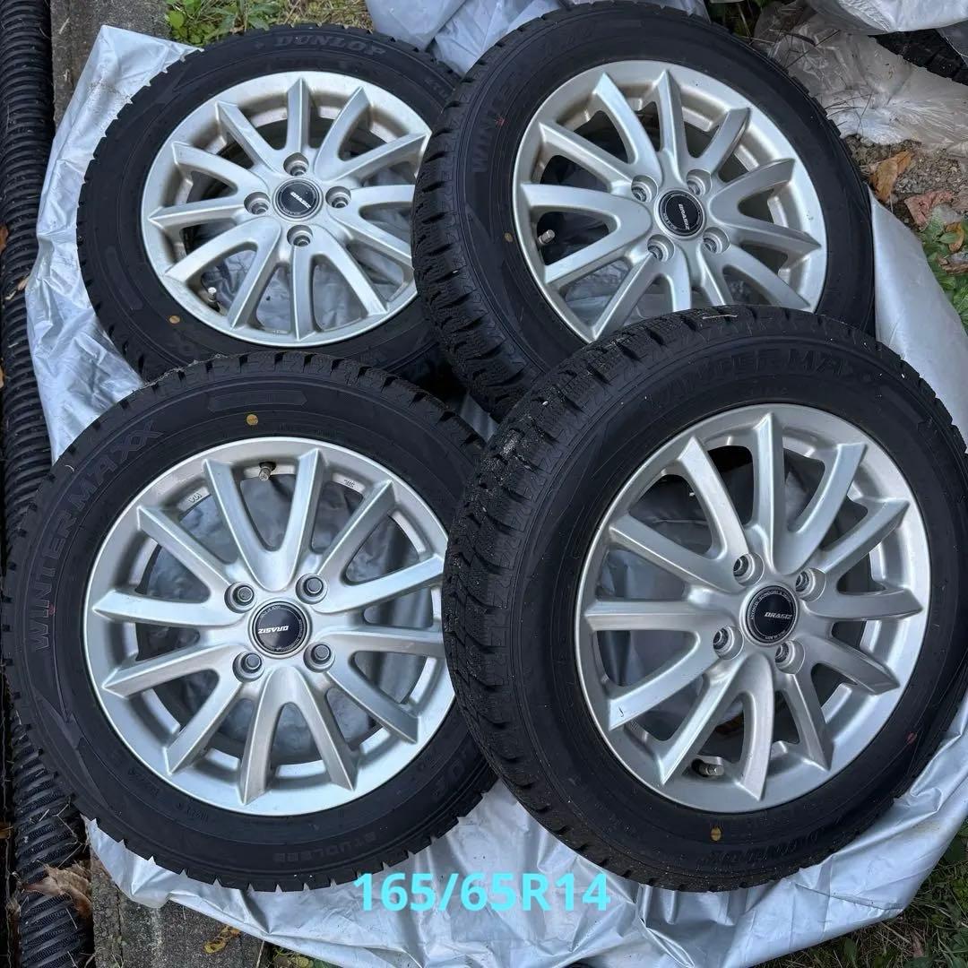 ハスラー スタッドレスタイヤ DUNLOP 165/65R14 - メルカリ