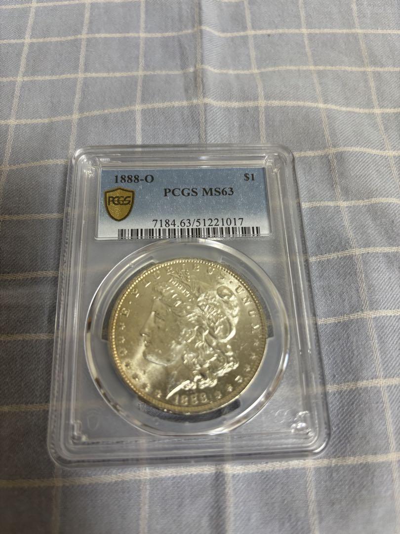 モルガンダラー　1888年銘　女神像面はPLかも PCGS MS63