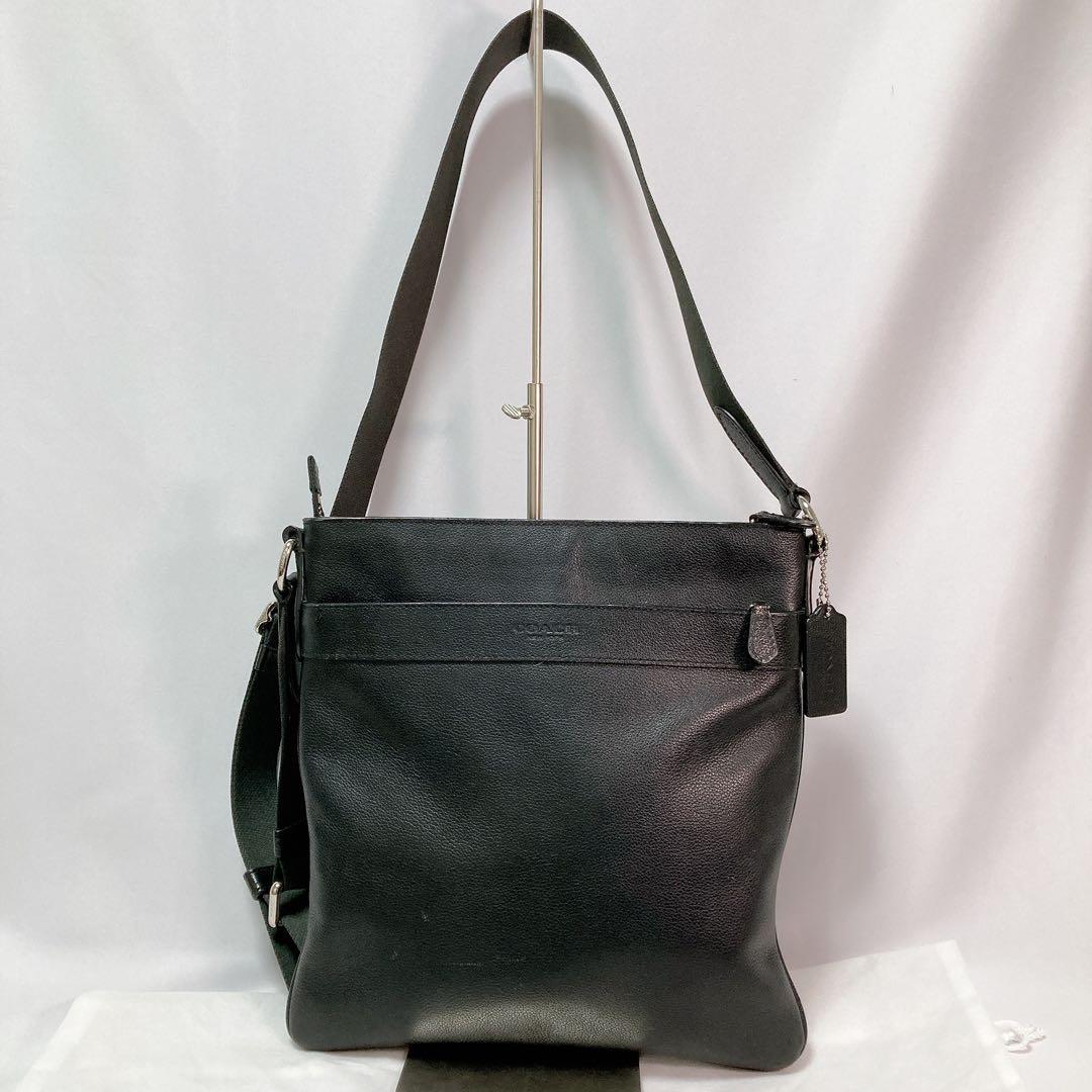 COACH コーチ チャールズ クロスボディバッグ ショルダーバッグ レザーBK