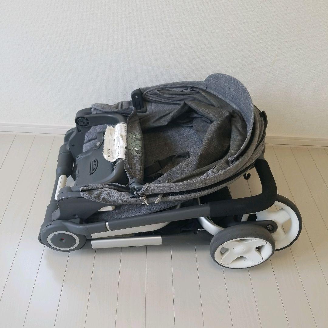 ストッケ　STOKKE スクート　ベビーカー　グレー　ソフトバック付き