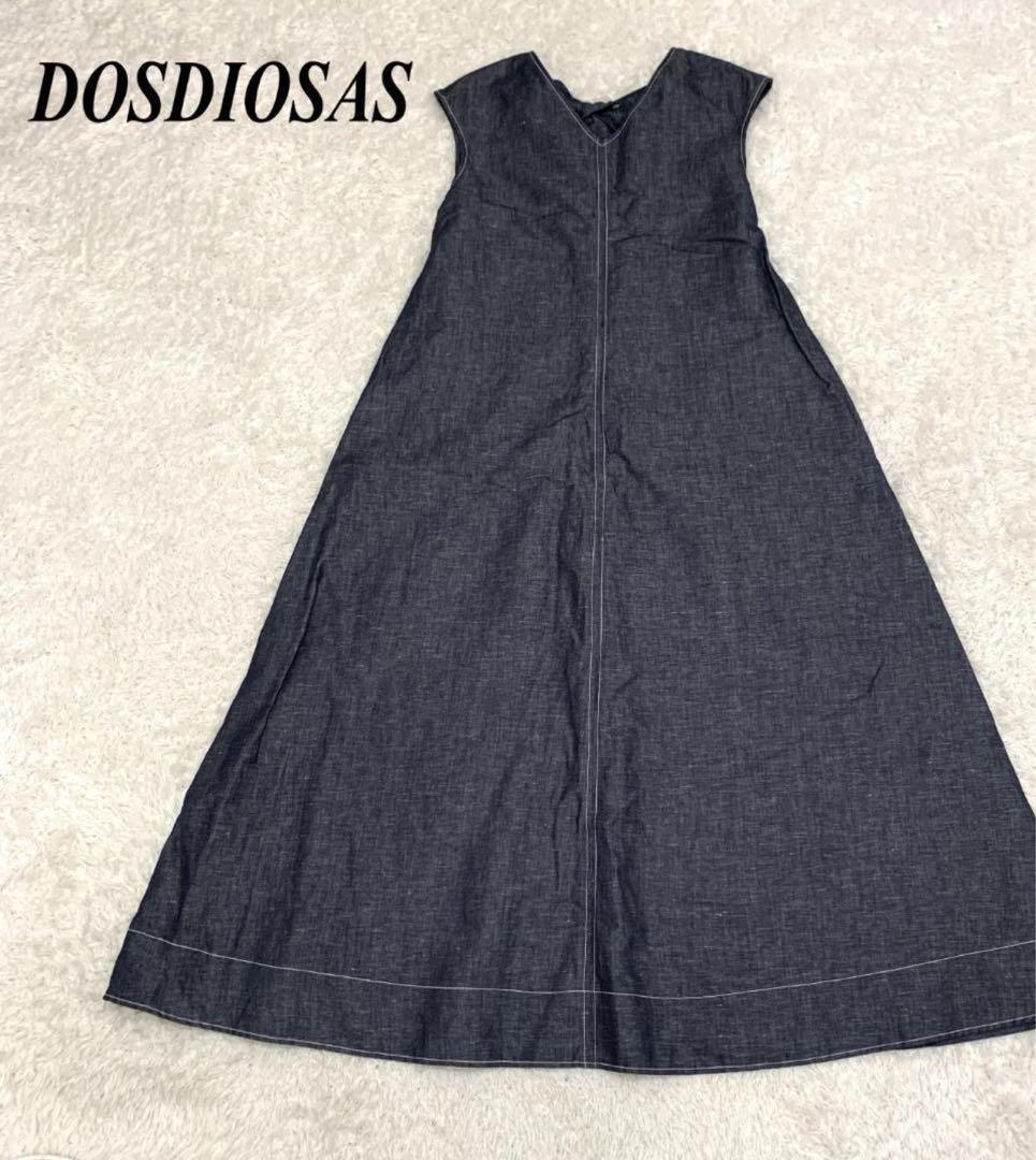 ドスディオサス　DOSDIOSAS バックリボン　デニムワンピース　美品