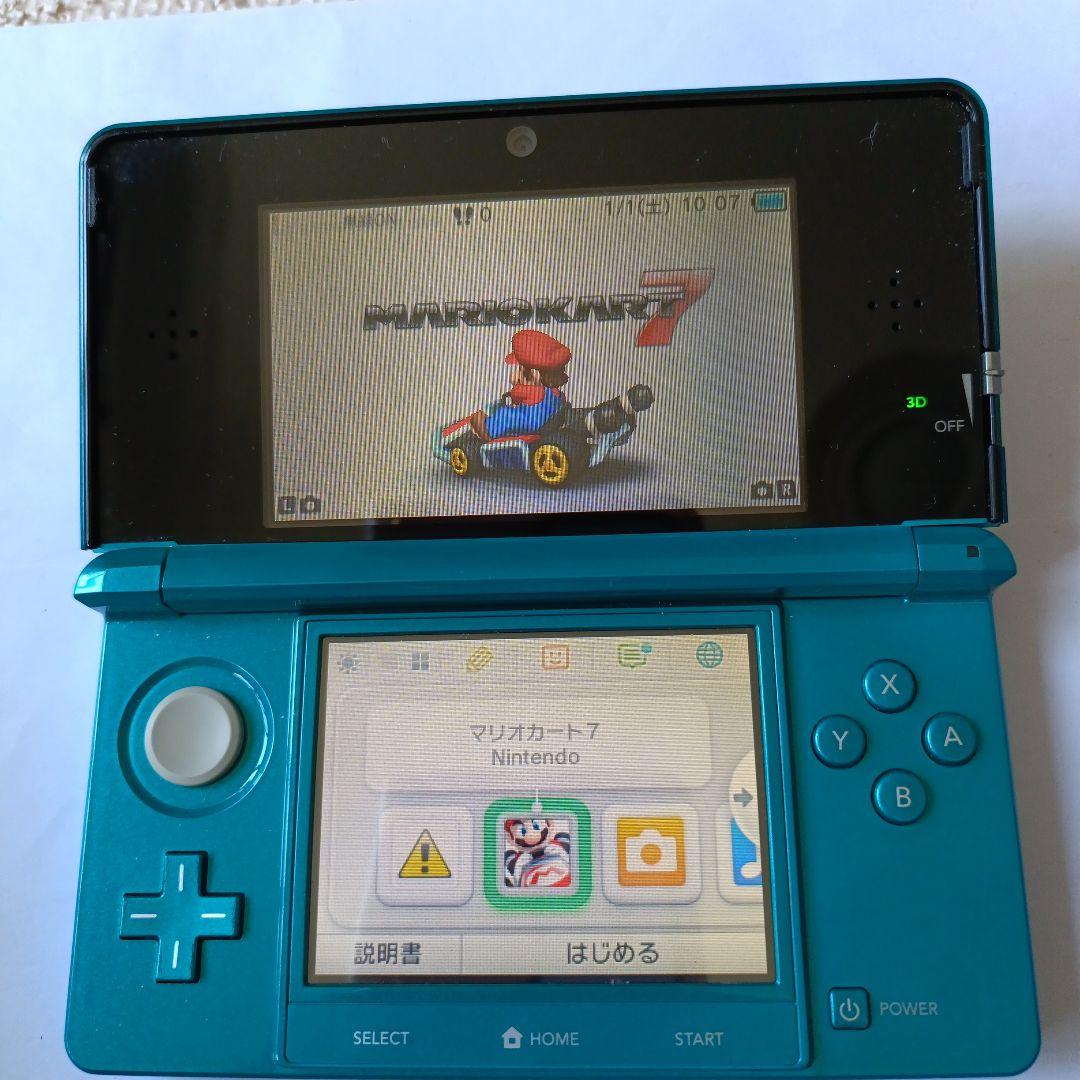 ニンテンドー3DS ターコイズ マリオカート7付きニンテンドーDS