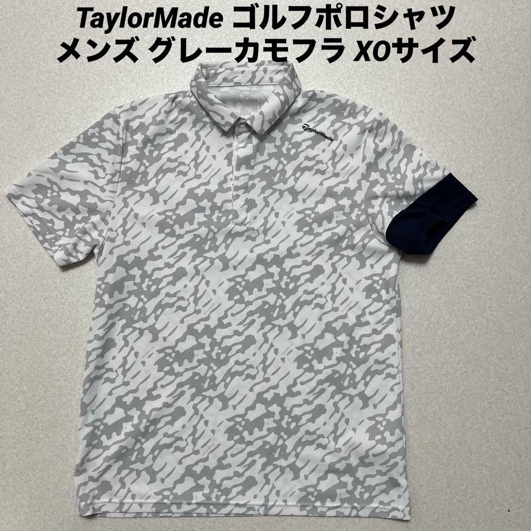 TaylorMade ゴルフポロシャツ メンズ グレーカモフラ XOサイズ
