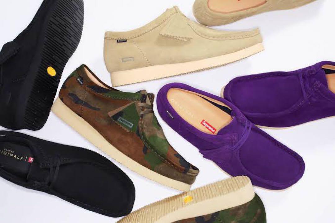 Supreme clarks ワラビー　ブラック　　26.0cm 　uk7.5