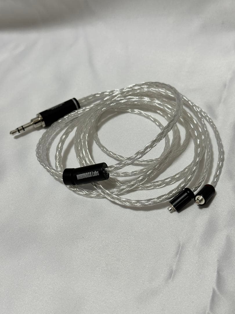 中古美品】イヤホンリケーブル NOBUNAGA Labs SILVER 風神 格安新品