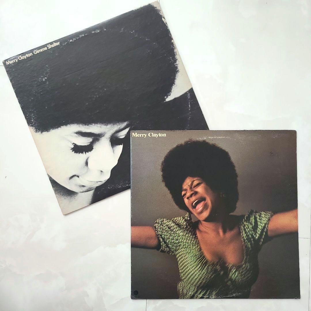 ★ＵＳオリジナル盤★『ＭＥＲＲＹ ＣＬＡＹＴＯＮ』メリー・クレイトンＬＰ ☆USオリジナル盤☆ MERRY CLAYTON 名盤LP2枚