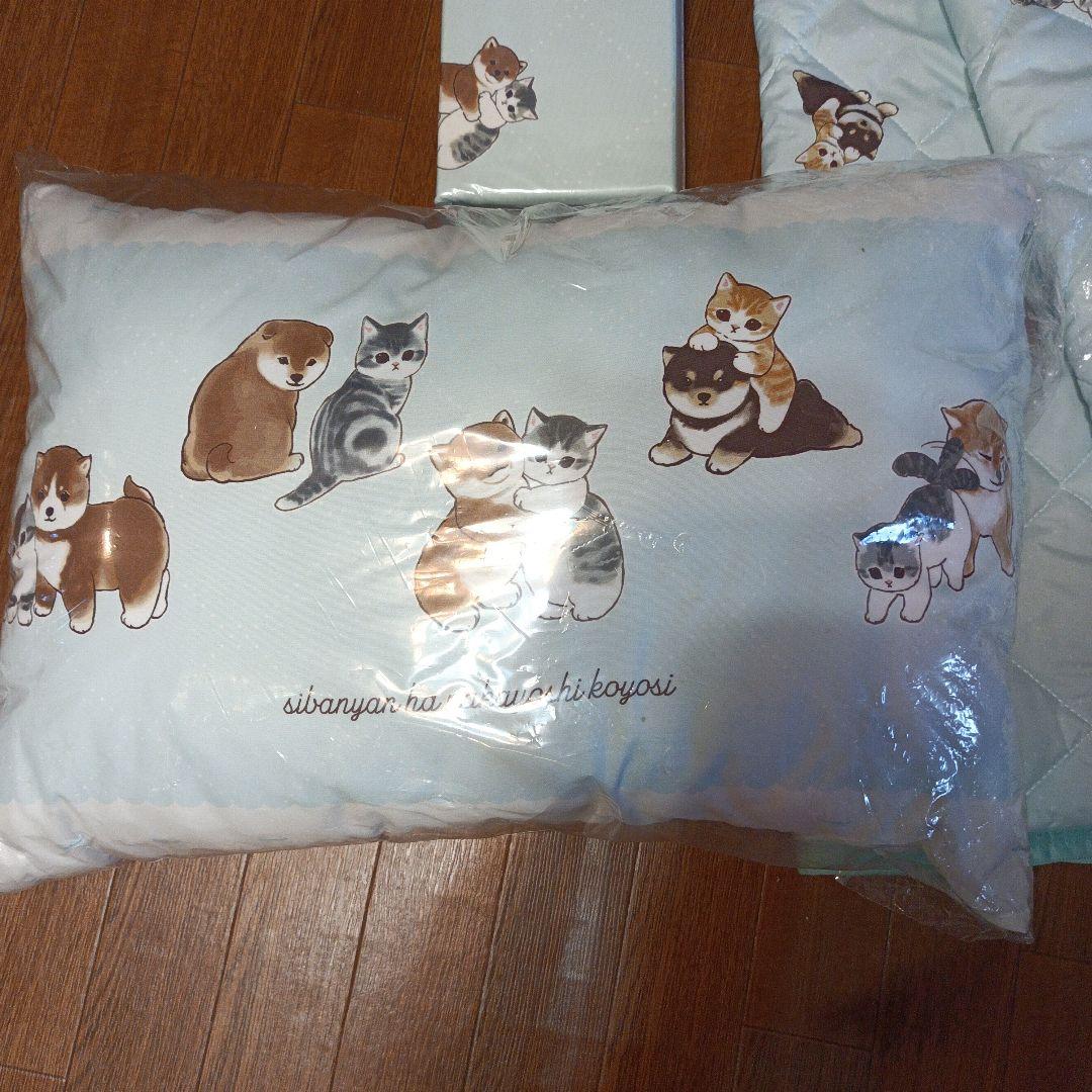 yuri♥モフサンド♥しばにゃん✨柴犬♥新品♥枕・敷きパッド♥2点セット✨