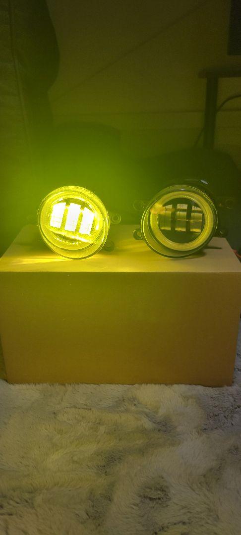 led フォグランプ 2色切り替え式 オープニング機能搭載 ブルーイカリング