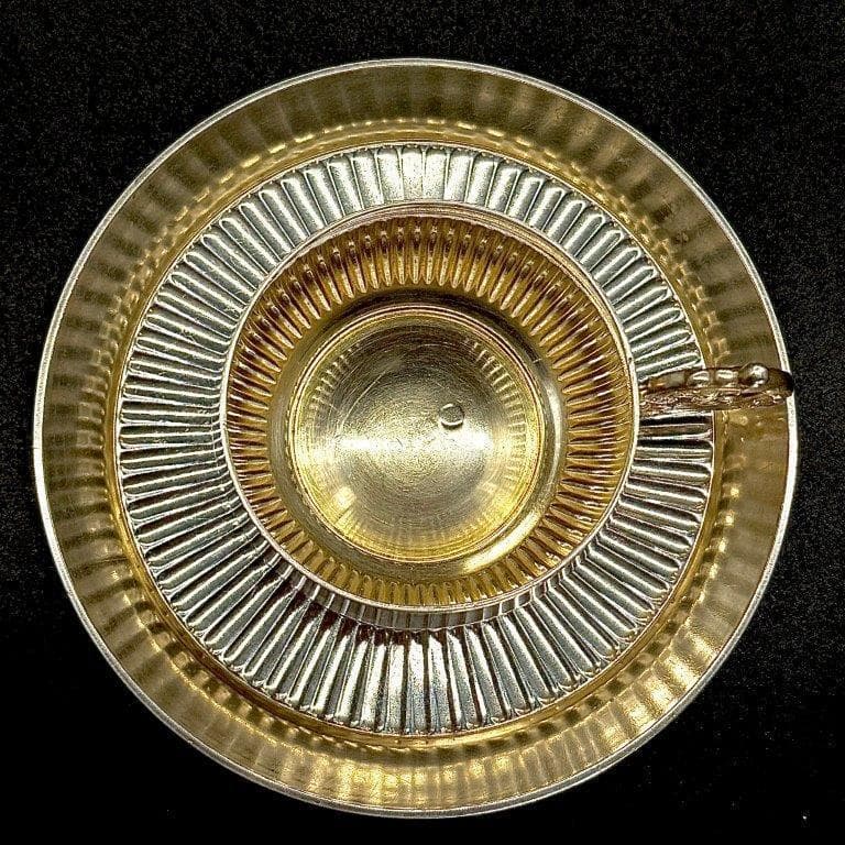 ピュイフォルカ 純銀 カップ＆ソーサー 950 スターリングシルバー