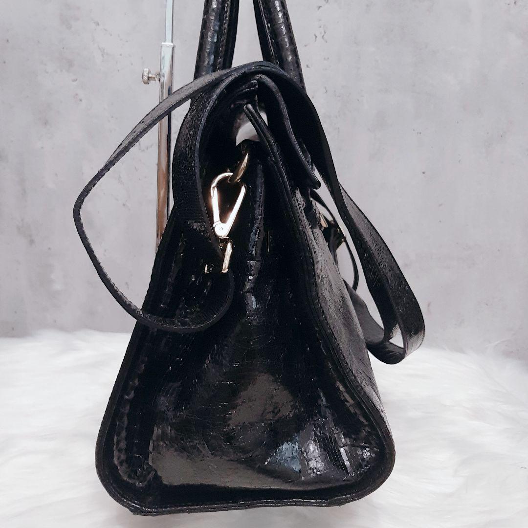 ジミーチュウ ロザリー ハンドバッグ 2way クロコ型押し 美品】JIMMY CHOO 2way ロザリー バッグ クロコ型押し ハンドバッグ