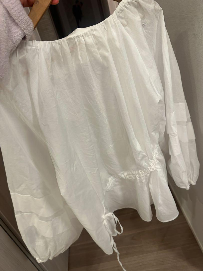 sale新品gypsohila ジプソフィア ボリュームスリーブギャザー