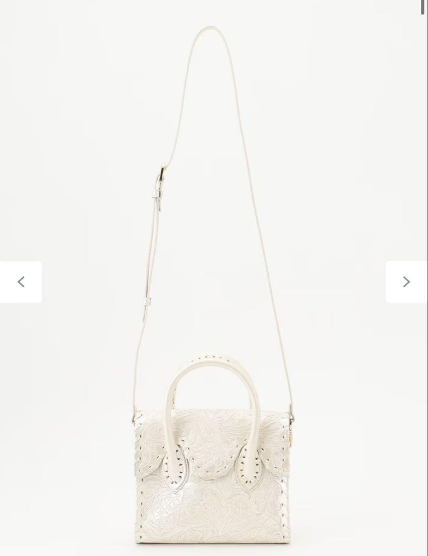【美品】GRACECONTINENTAL カービングバッグ　袋付き